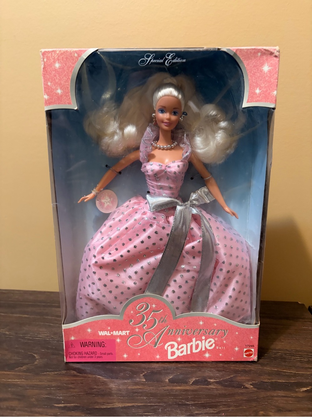 Vintage 1997 Barbie Pink and Silver 35th Anniversary Special Edition Doll